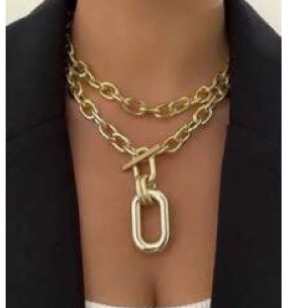 Gold and White Mixed-Metal Fashion Necklace Bundle - Picture 4 of 9